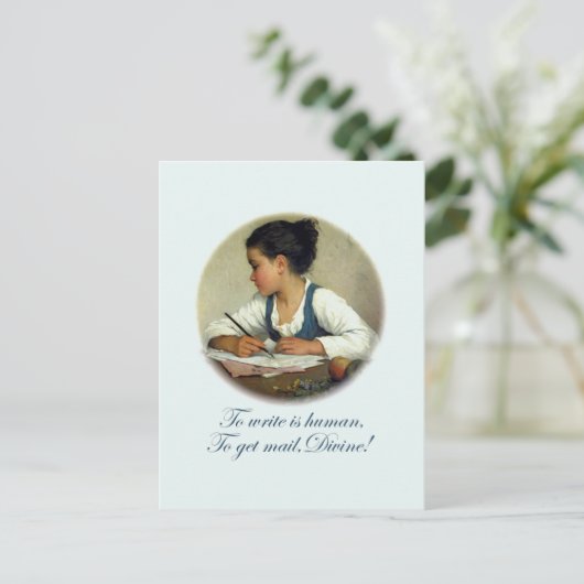 Carte Postale Courrier divin (Debout devant)