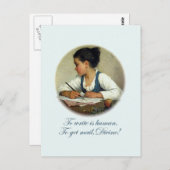 Carte Postale Courrier divin (Devant / Derrière)