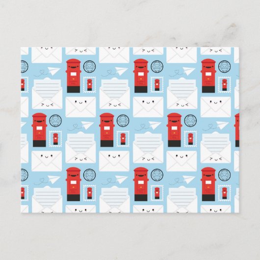 Carte Postale Courrier heureux - Kawaii Post (Devant)