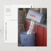 Carte postale "Courrier indésirable" (Devant / Derrière)
