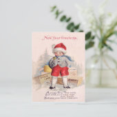 Carte Postale Courrier Paquets De Neige Enfant (Debout devant)