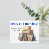 Carte Postale Courrier publicitaire pour l'immobilier, acheteur (Debout devant)