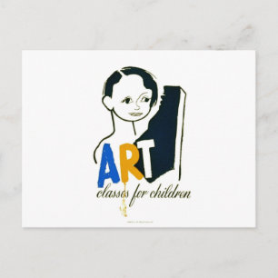 Carte Postale Cours d'art pour enfants - Poster de l'APM -