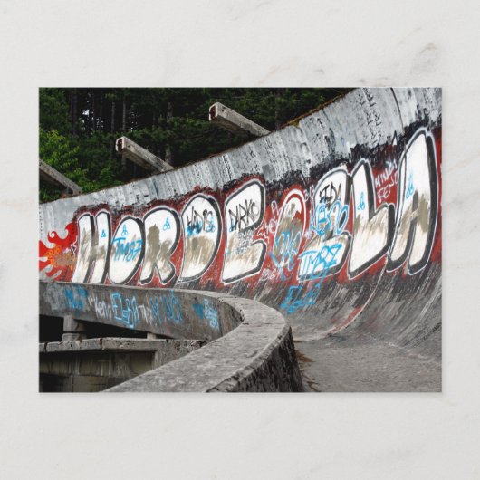 Carte Postale Cours de bobsleigh aux Jeux olympiques d'hiver de (Devant)