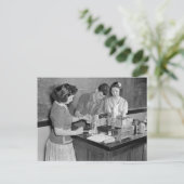 Carte Postale Cours de chimie, 1943 (Debout devant)