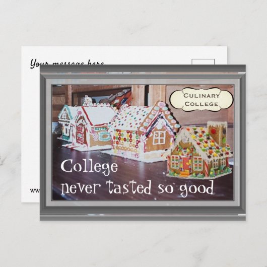 Carte Postale Cours de cuisine (Devant / Derrière)