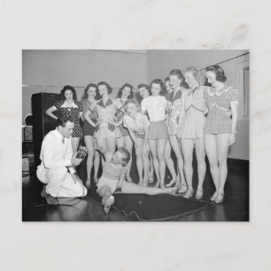 Carte Postale Cours de danse, 1938