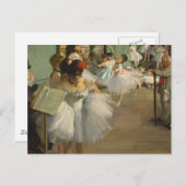 Carte Postale Cours de danse de Degas Danseuses de ballet Danseu