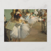 Carte Postale Cours de danse de Degas Danseuses de ballet Danseu (Devant)