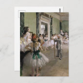Carte Postale Cours de danse Edgar Degas (Devant / Derrière)