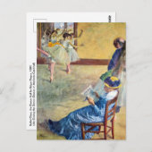 Carte Postale Cours de danse, la salle de danse par Edgar Degas (Devant / Derrière)