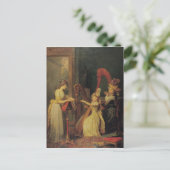 Carte Postale Cours de harpe donné par Madame de Genlis (Debout devant)
