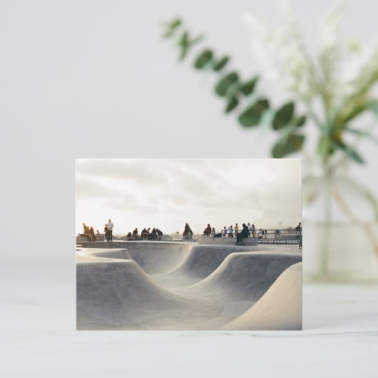 Carte Postale Cours de patinage (Debout devant)