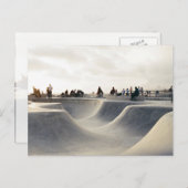 Carte Postale Cours de patinage (Devant / Derrière)