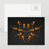 Carte Postale Cours de yoga Halloween (Devant / Derrière)
