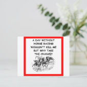 Carte Postale course à cheval (Debout devant)