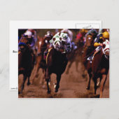 Carte Postale Course à cheval (Devant / Derrière)