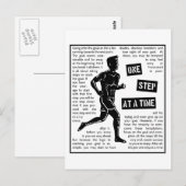 Carte Postale Course à l'Accomplissement Motivation Déterminatio (Devant / Derrière)