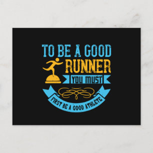 Carte Postale Course à pied - Être un bon coureur