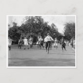 Carte Postale Course à roulettes (Devant)