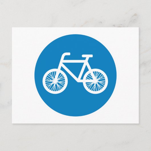 Carte Postale Course à vélo (Devant)