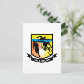 Carte Postale course à vélo de natation triathlon (Debout devant)