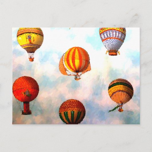 Carte Postale Course au ballon (Devant)