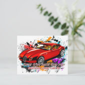 Carte Postale Course automobile (Debout devant)