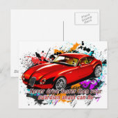 Carte Postale Course automobile (Devant / Derrière)