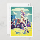 Carte Postale course automobile britannique 1900 (Devant / Derrière)