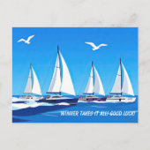 Carte Postale Course de bateaux de régate (Devant)