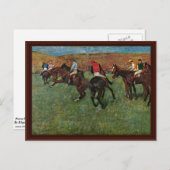 Carte Postale Course De Cheval Avant Le Début Par Edgar Degas (Devant / Derrière)