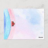 Carte Postale Course de dinosaure d'anniversaire voiture garçon  (Dos)