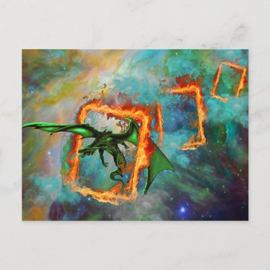 Carte Postale Course de dragon (Devant)