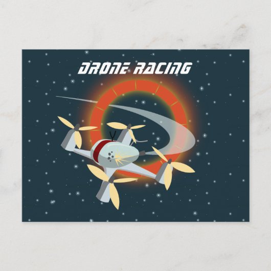Carte Postale Course de drones (Devant)
