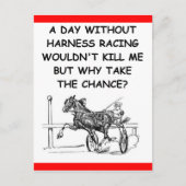 Carte Postale course de harnais (Devant)