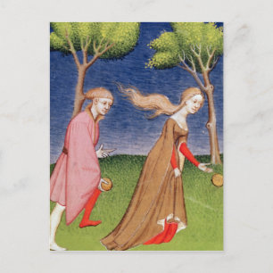 Carte Postale Course de Melanion contre Atalanta