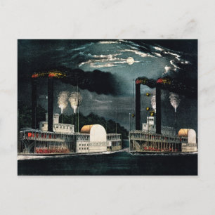 Carte Postale Course de minuit sur le Mississippi