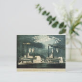 Carte Postale Course de minuit sur le Mississippi, 1875 (Debout devant)