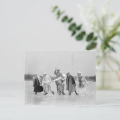 Carte Postale Course de patinage sur glace, 1925 (Debout devant)
