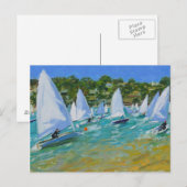 Carte Postale Course de voiliers (Devant / Derrière)