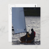 Carte Postale Course de voiliers d'hiver (Devant / Derrière)