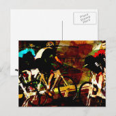 Carte Postale Course sur piste (Devant / Derrière)