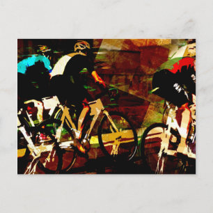 Carte Postale Course sur piste