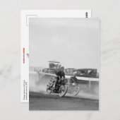 Carte Postale Course vintage de moto (Devant / Derrière)