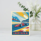 Carte Postale Course vintage Indiana (Debout devant)