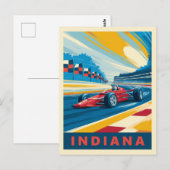 Carte Postale Course vintage Indiana (Devant / Derrière)