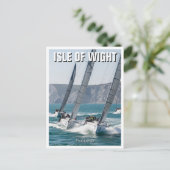 Carte Postale Course Yachts Isle of Wight England Travel (Debout devant)