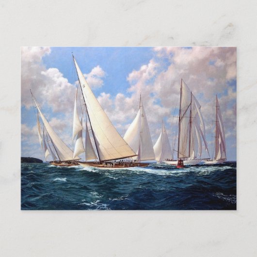 Carte Postale Courses autour de la bouée (Devant)