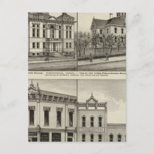 Carte Postale Court House, Kansas